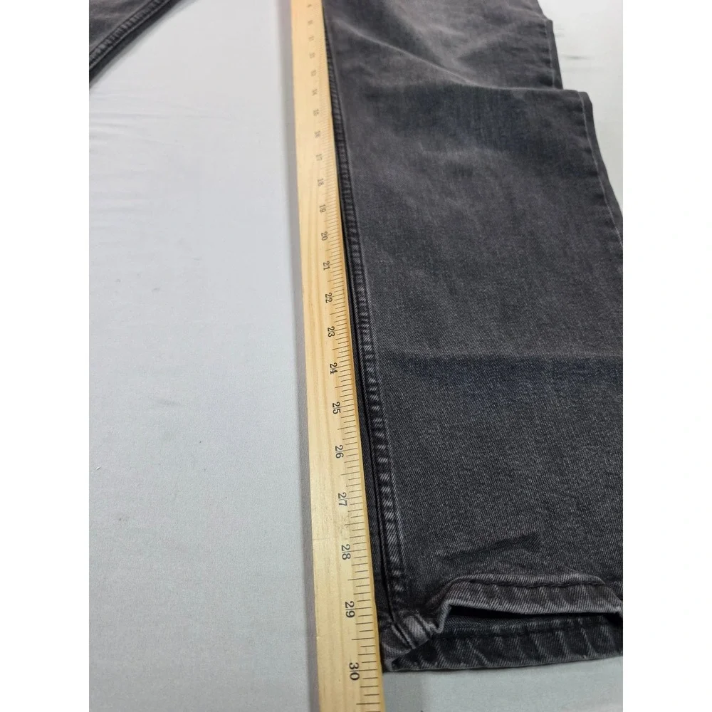 Levi's 514 Straight Fit Mens Jeans Faded Black Denim 38x32 CW-3821 5098